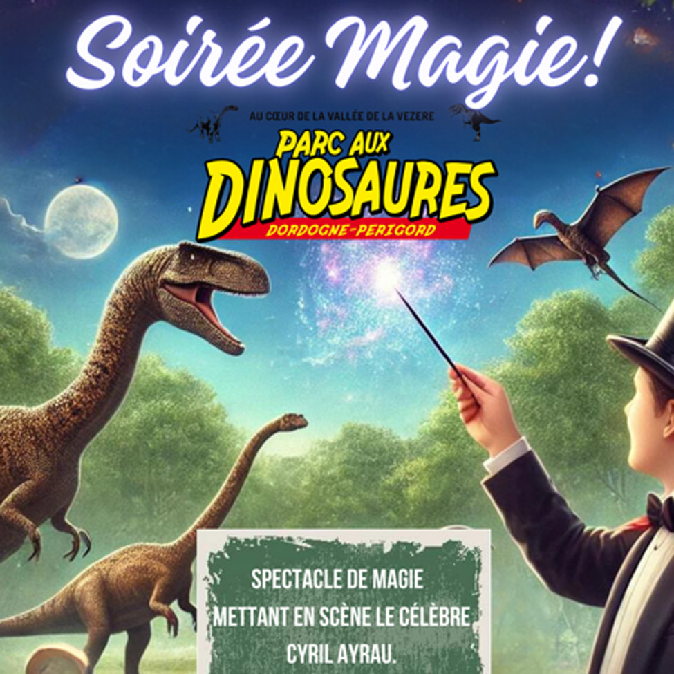 Spectacle de magie – Parc aux dinosaures